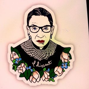 Ruth sticker “I dissent”